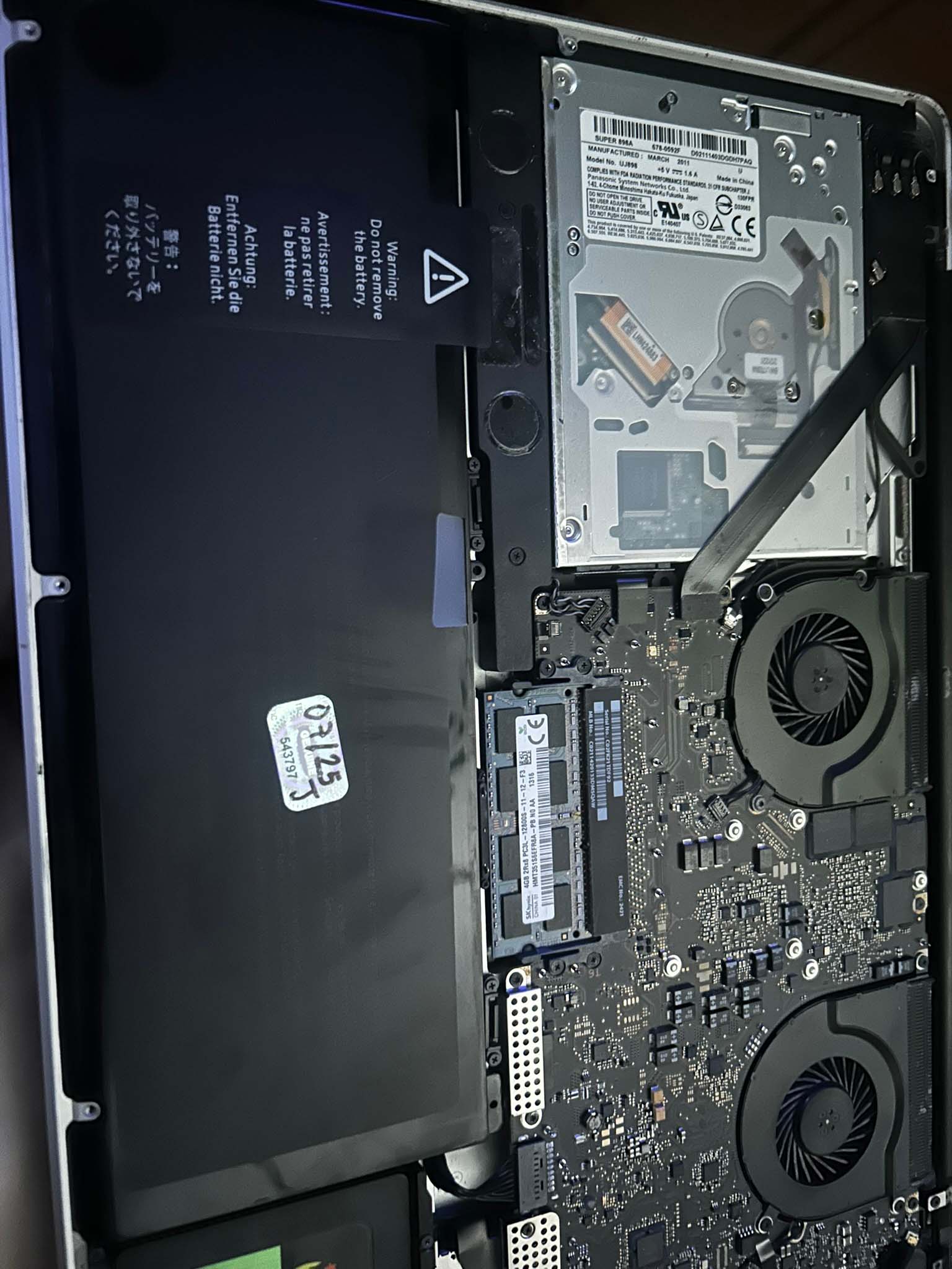 Battery install photo