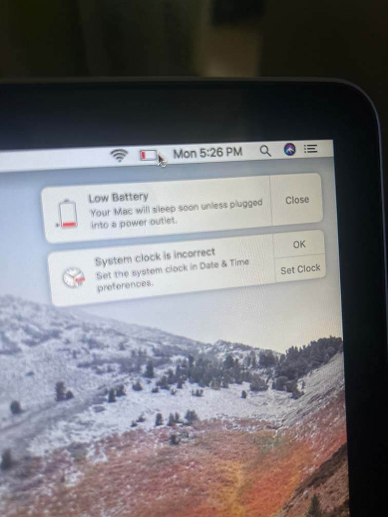 Low battery