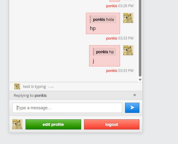 Reply system