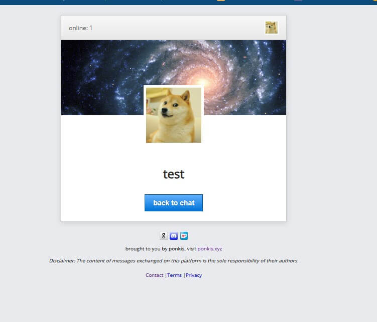 Profile preview