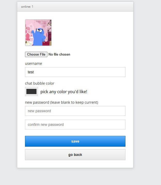 Profile editing